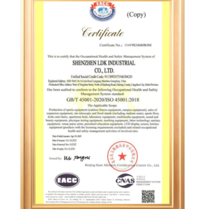 ISO 4500 occupational health and safety management certificate for LDK
