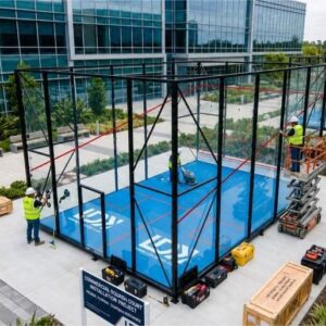 squash court installation project