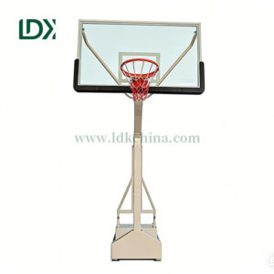 Electric Hydraulic Foldable Basketball Goal For Indoor Sports Arena