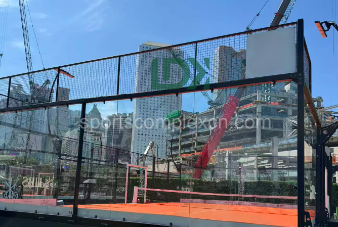 ldk outdoor glass padel court construction 1