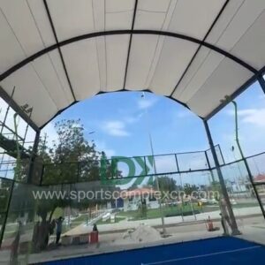 ldk panoramic glass padel court cover custom design 1