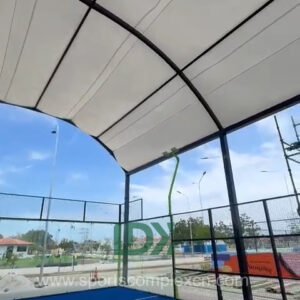 ldk panoramic glass padel court cover custom design