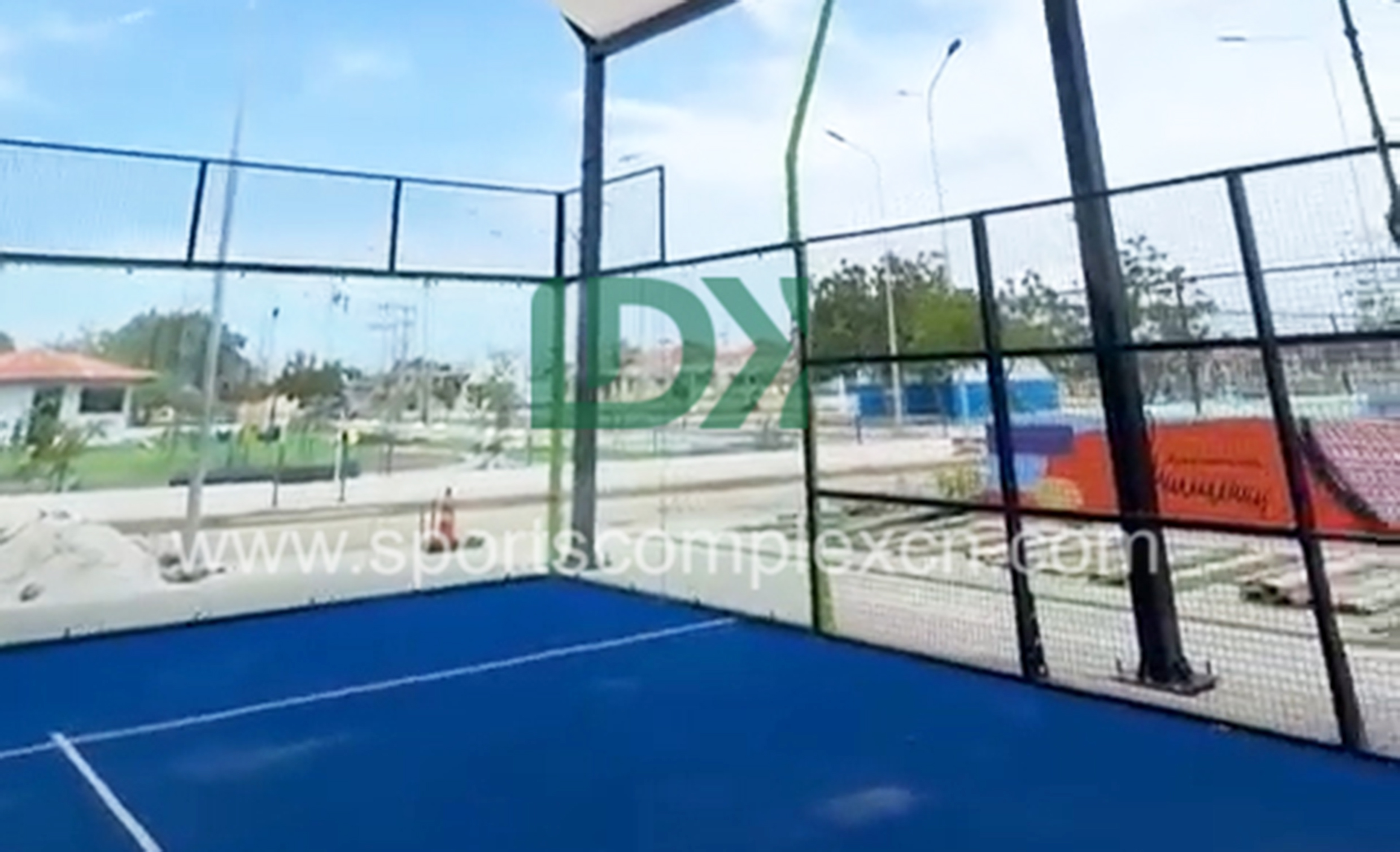 ldk panoramic glass padel court custom design