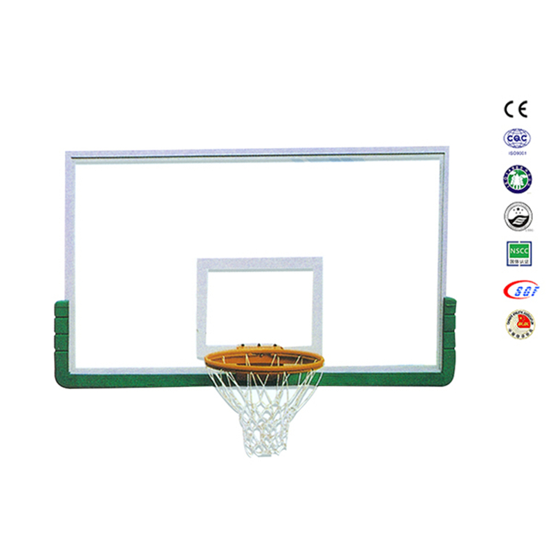 Rear structure of LDK1022 basketball board with heavy duty steel mounting frame.