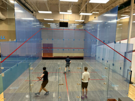 Life Time City Centre Squash project natural lighting squash court design