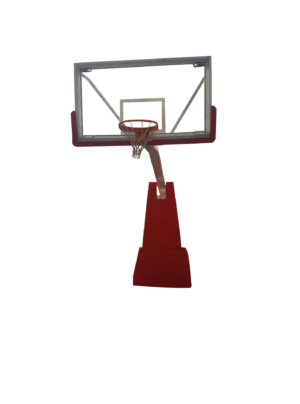 Outdoor Lifelong Bottom Flat Box Portable Glass Backboard Basketball Hoop