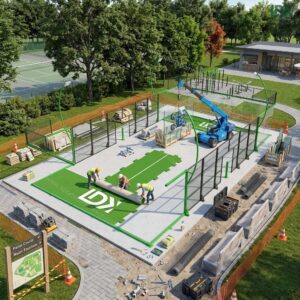 premium panoramic padel court delivers a full view design