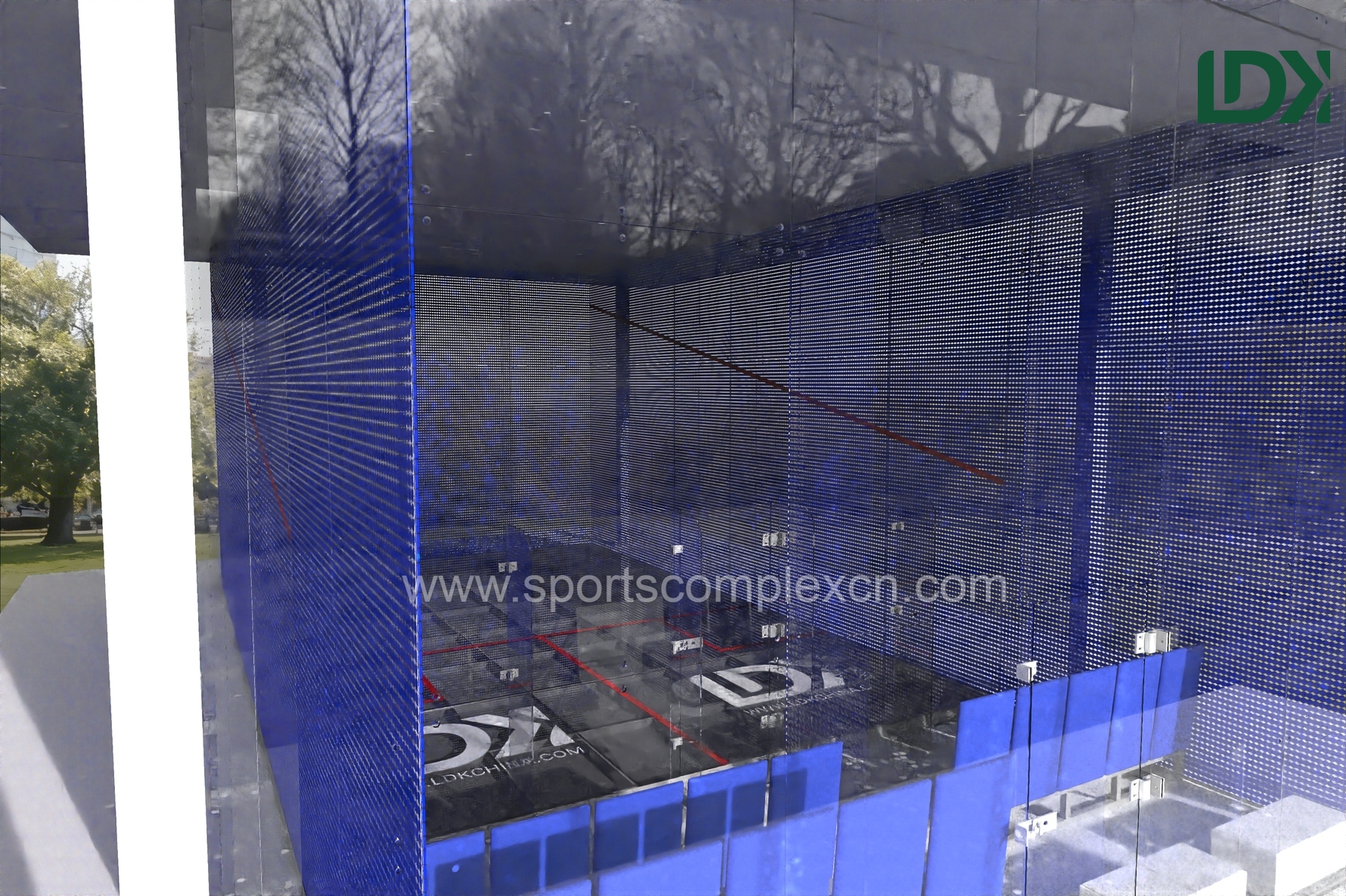 ldk full glass squash court turnkey project
