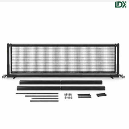 LDK Portable Pickleball Net with Wheels and Assembly Parts