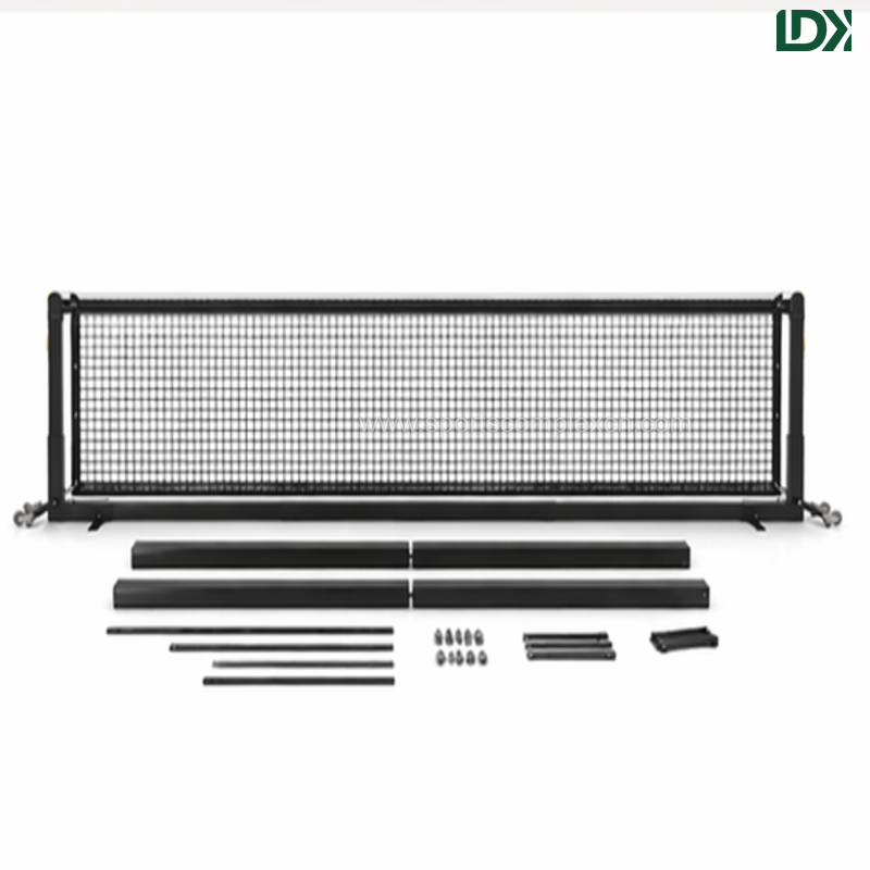 LDK Portable Pickleball Net with Wheels and Assembly Parts