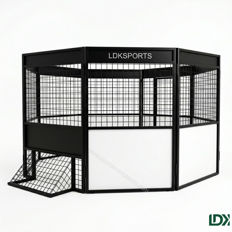 Professional Steel Panel Mini Soccer Cage For Football Training And Commercial Sports Centers