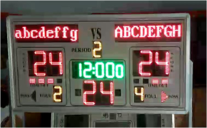 Digital basketball score board LDK1304 with built-in 24-second shot clock
