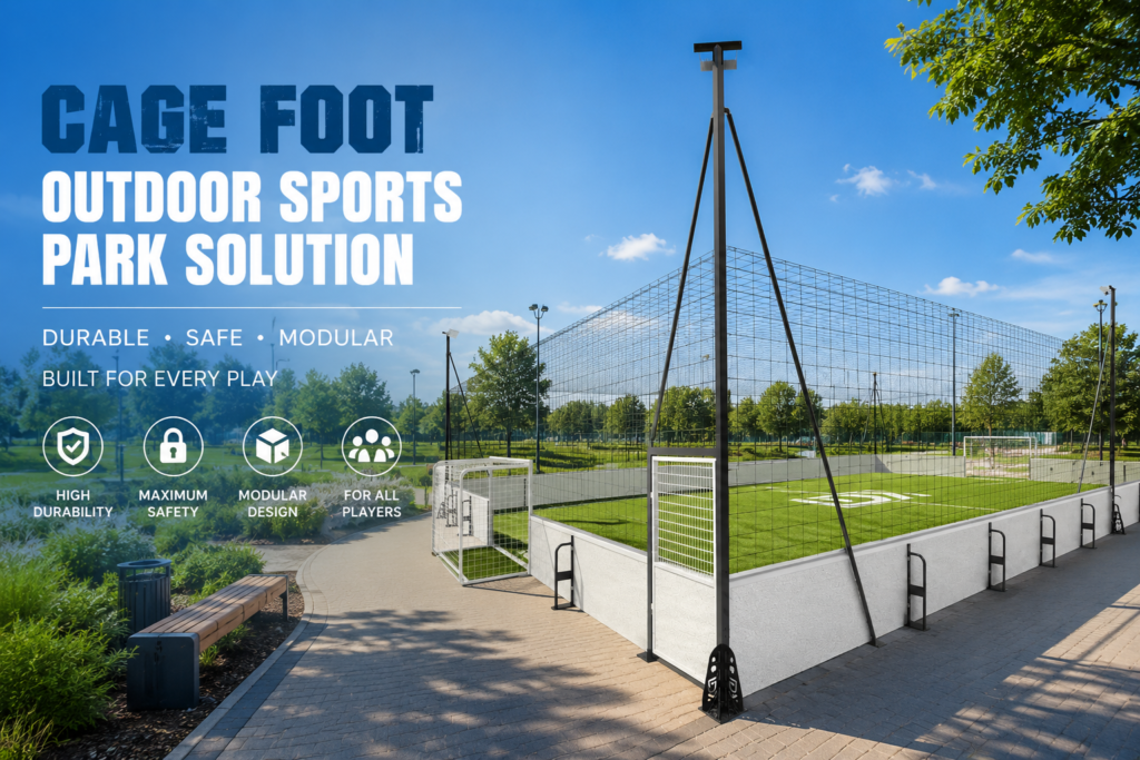outdoor soccer cage manufacturer LDK soccer cage outdoor sports park solution