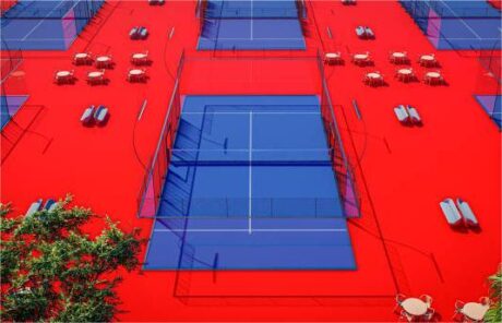 panoramic padel court structure design