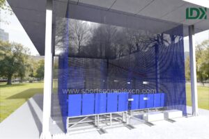 premium outdoor squash court with roof system