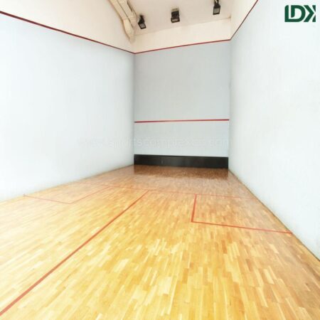 Premium squash court hardwood flooring for indoor sports facilities