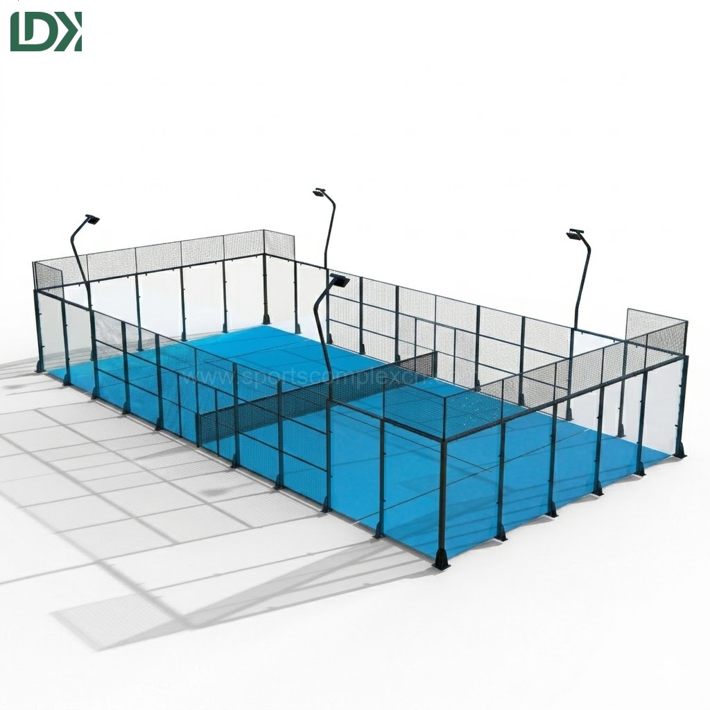 classic padel court front view