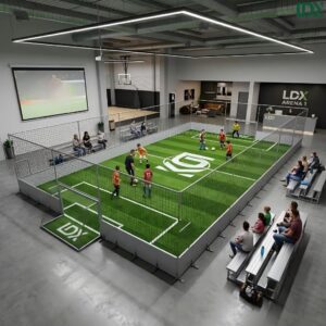 Custom indoor portable soccer cage for football academy and sports center
