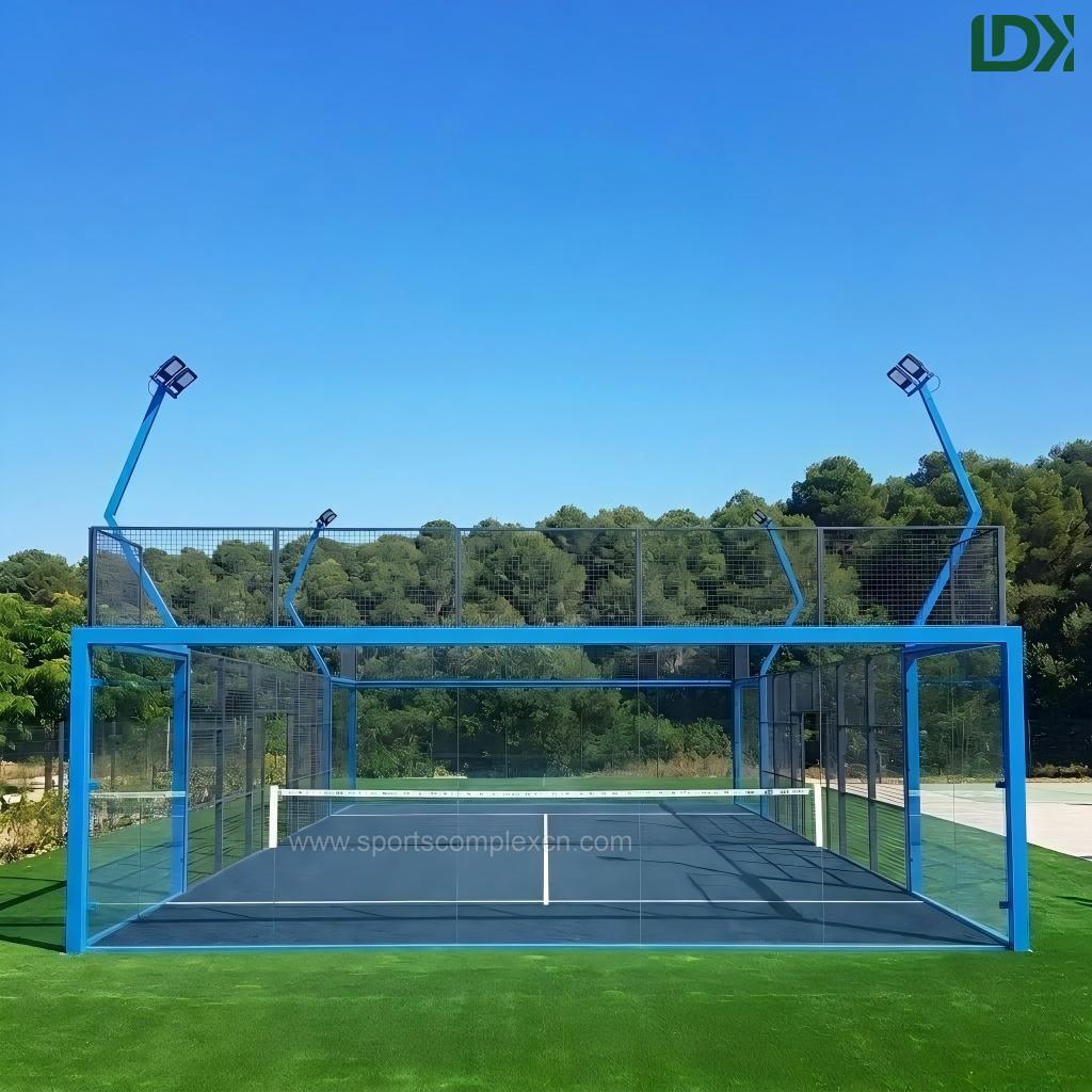 outdoor classic panoramic padel court project