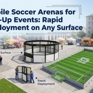Portable Soccer Cage Deployment Rapid Setup
