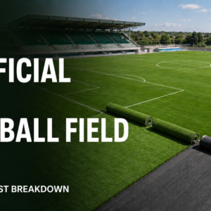 Artificial turf cost for a standard 105 by 68 metre football field