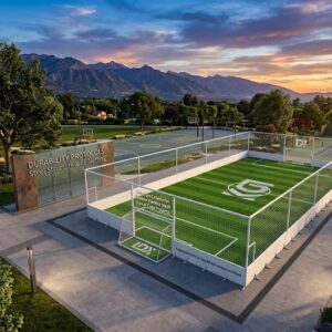 flexible mesh soccer cage