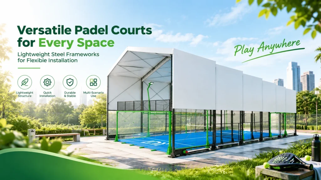 Made to Order Padel Court Steel Structures