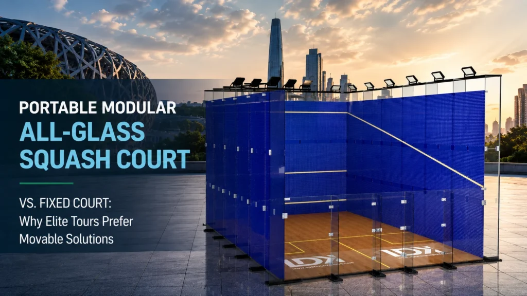 Portable Modular All Glass Squash Court vs. Fixed Court