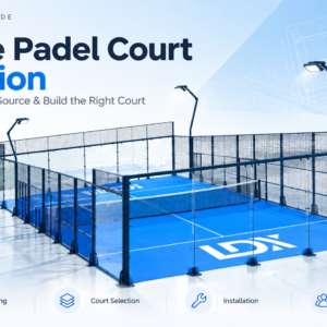 Single padel court solution with site planning, court selection, installation and project support