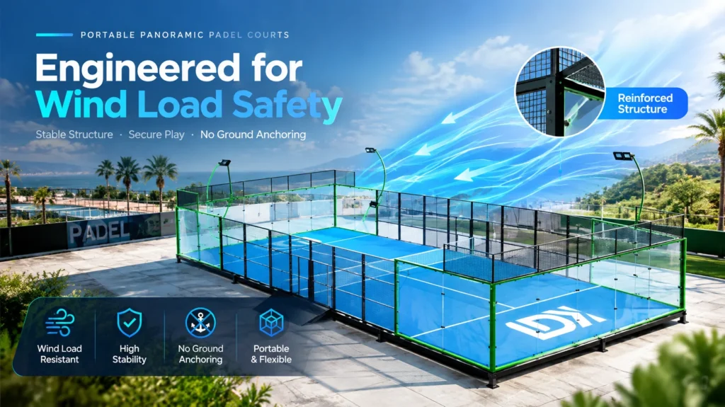 Portable Panoramic Padel Courts