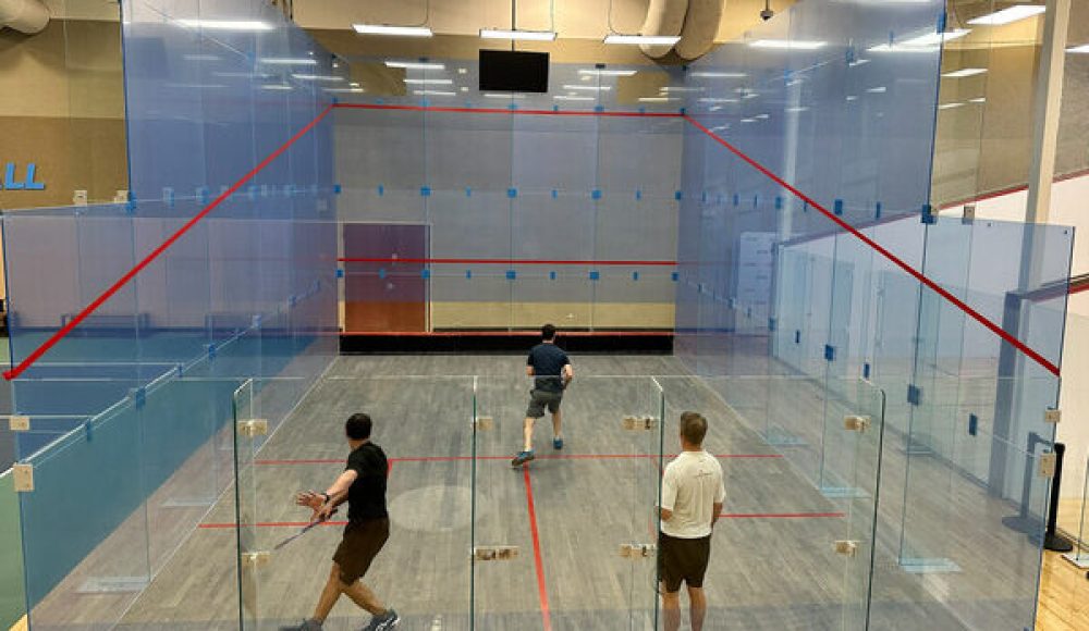 Life Time City Centre Squash project natural lighting squash court design