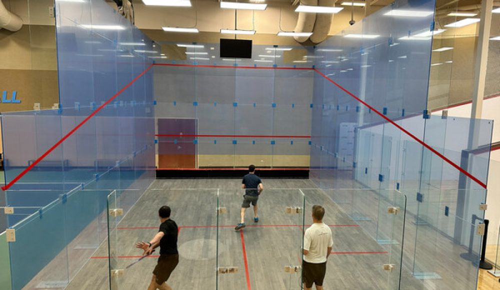 Life Time City Centre Squash project natural lighting squash court design