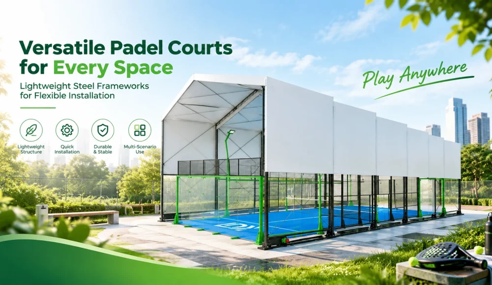 Made to Order Padel Court Steel Structures