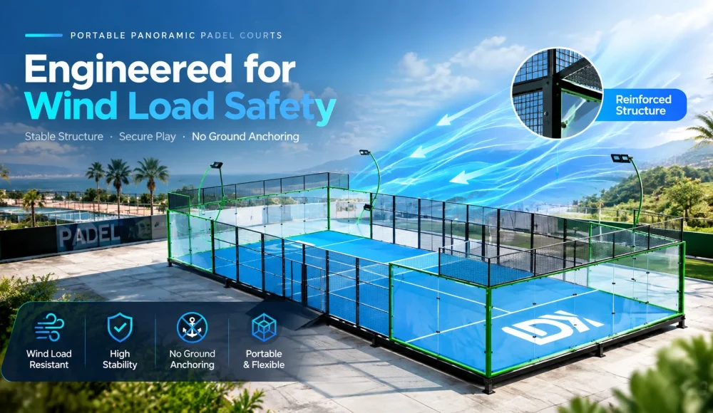 Portable Panoramic Padel Courts