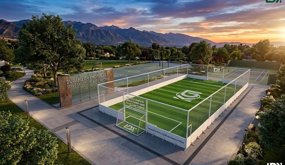 flexible mesh soccer cage